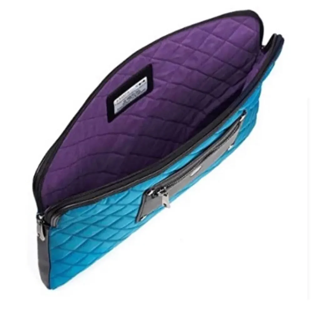 Teal ChromeBook or MacBook Air Laptop Sleeves 11”‎ Knomo London Quilted